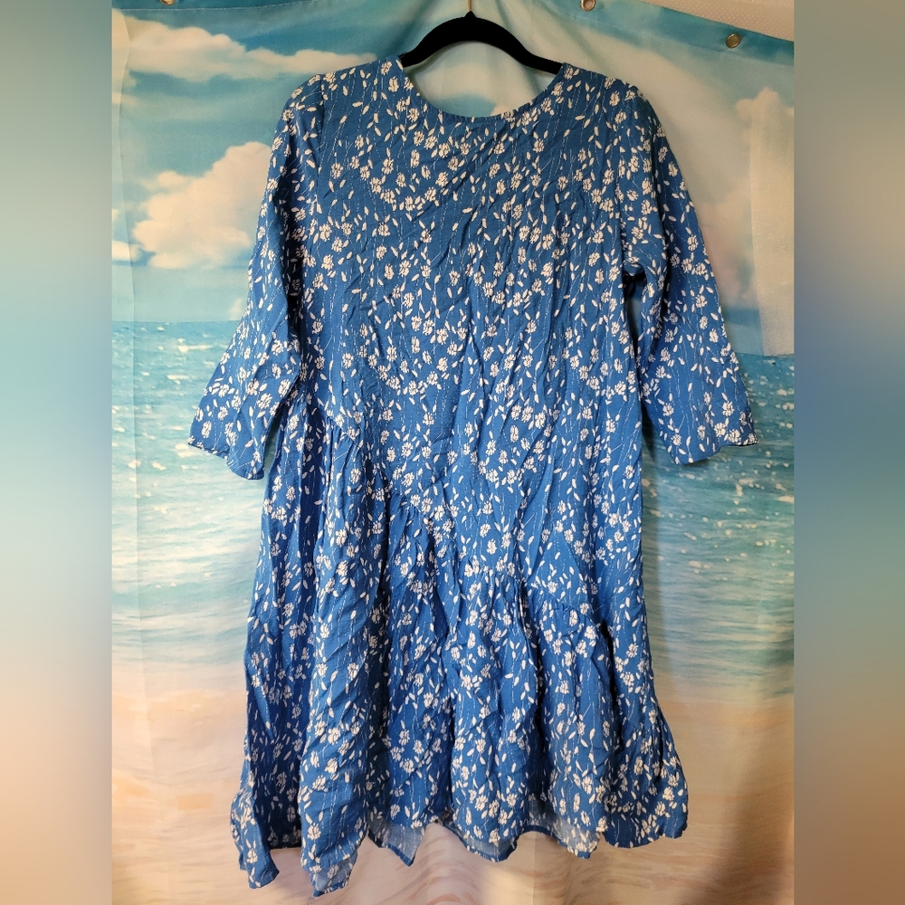 Hayden Los Angeles Blue Floral Dress Size Small